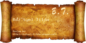Bátyel Tilda névjegykártya